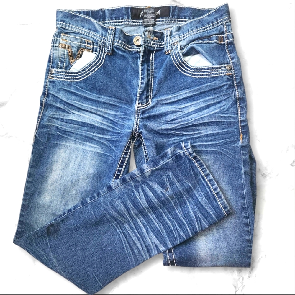 True Luck Blue Denim Jeans for Men Size 30/32
